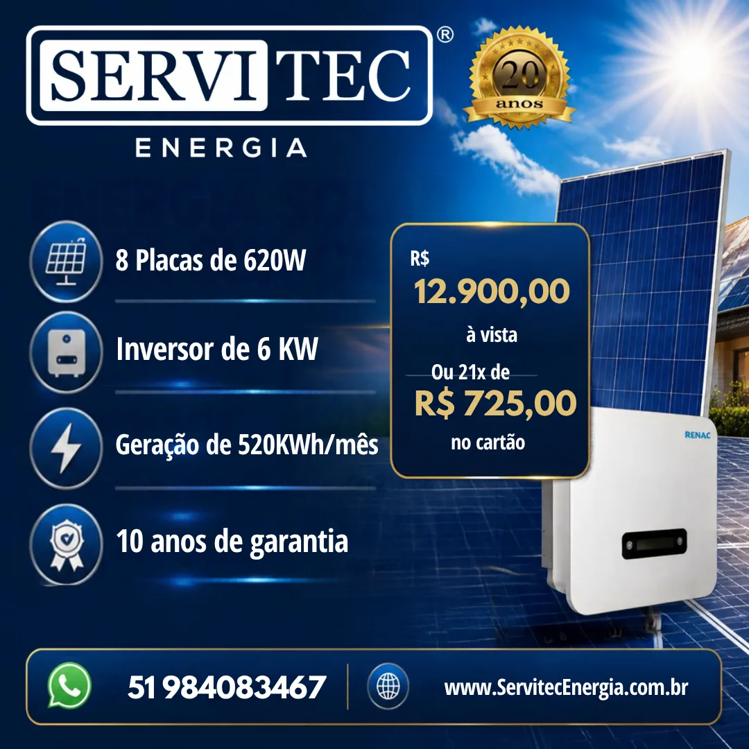 Gerador  2.48 Kwp